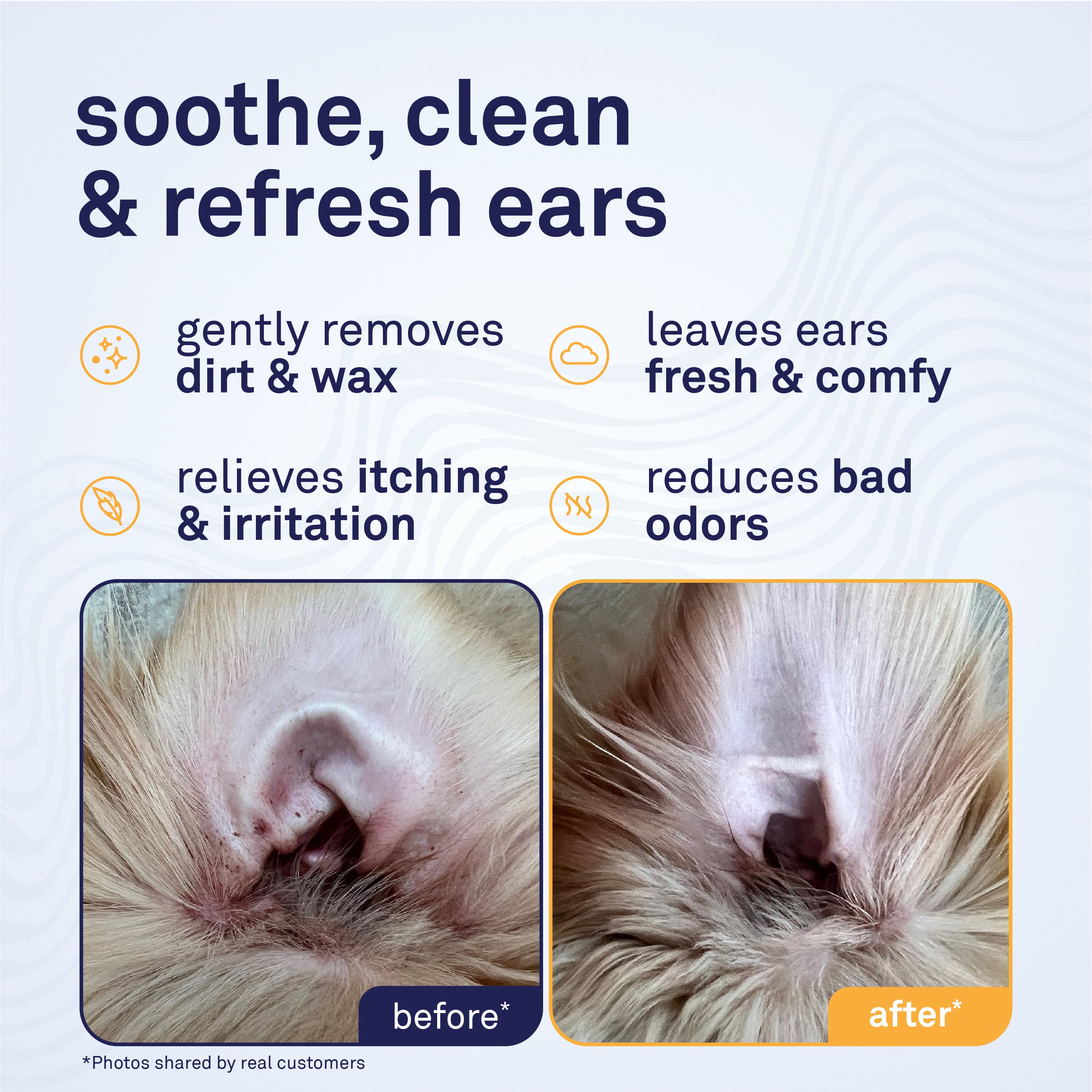 Petpost Dog Ear Cleaner Wipes - 100 Soft Cotton Pads with Coconut Oil & Aloe Solution - Alcohol-Free Daily Cleanser for Wax, Dirt & Odor - Safe for All Breeds by Petpost for grooming dogs