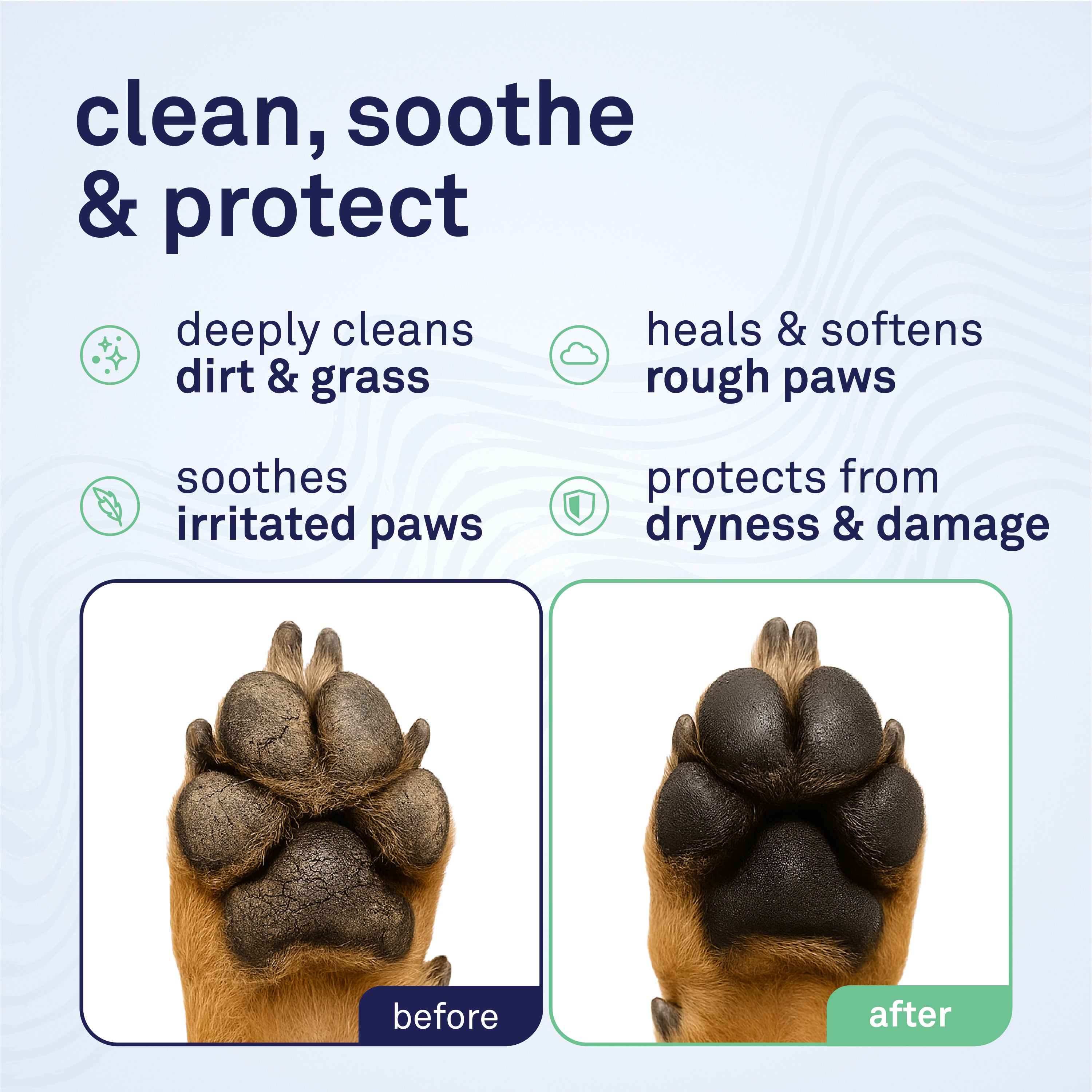 Petpost Large Paw Wipes for Dogs - 70 Count Cotton Pads with Coconut Oil, Jojoba Oil & Aloe - Cherry Blossom Scent - Soothes Dry, Cracked, Itchy Paws by Petpost for grooming dogs