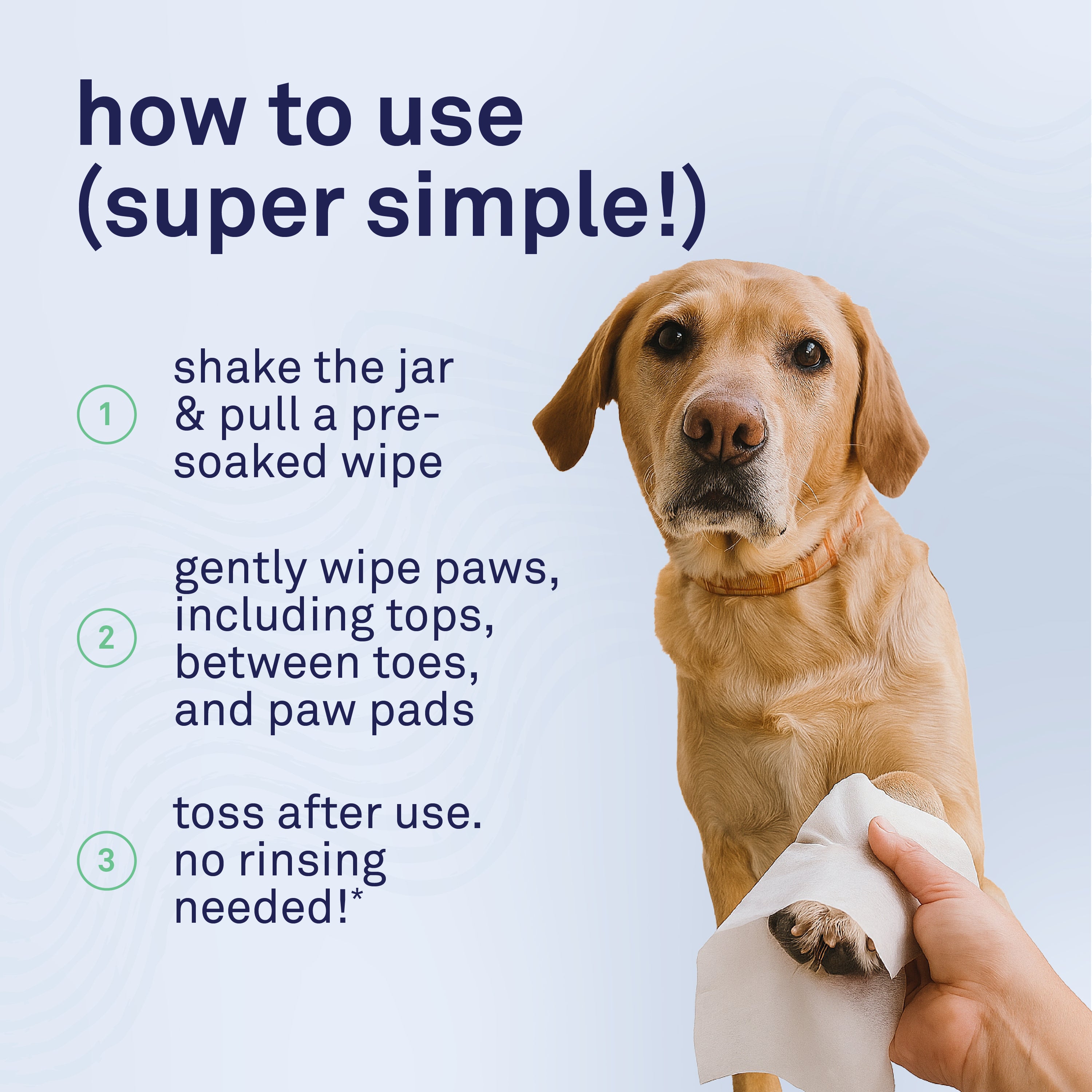 Petpost Large Paw Wipes for Dogs - 70 Count Cotton Pads with Coconut Oil, Jojoba Oil & Aloe - Cherry Blossom Scent - Soothes Dry, Cracked, Itchy Paws