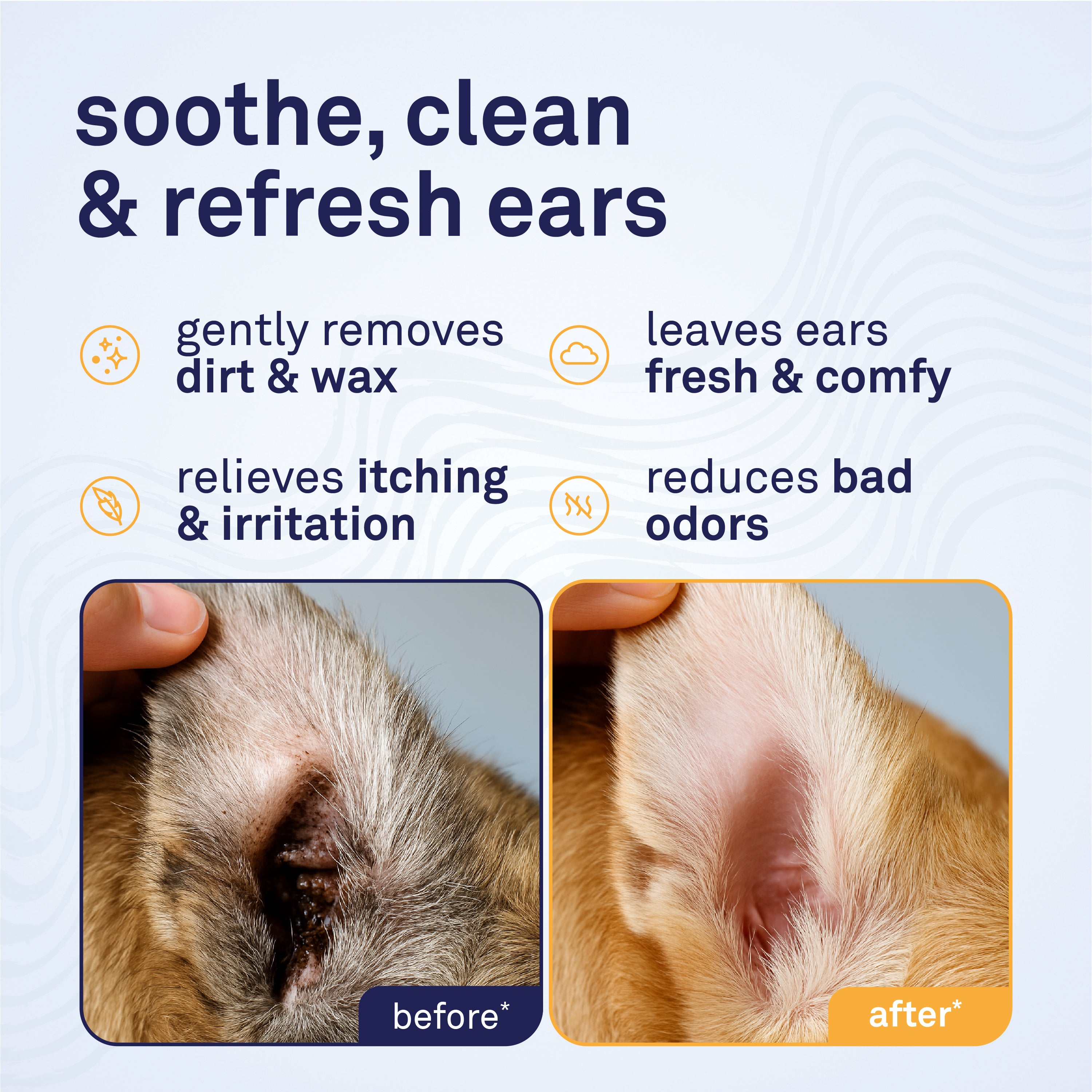 Petpost Dog Ear Cleaner Wipes - 100 Soft Cotton Pads with Coconut Oil & Aloe Solution - Alcohol-Free Daily Cleanser for Wax, Dirt & Odor - Safe for All Breeds