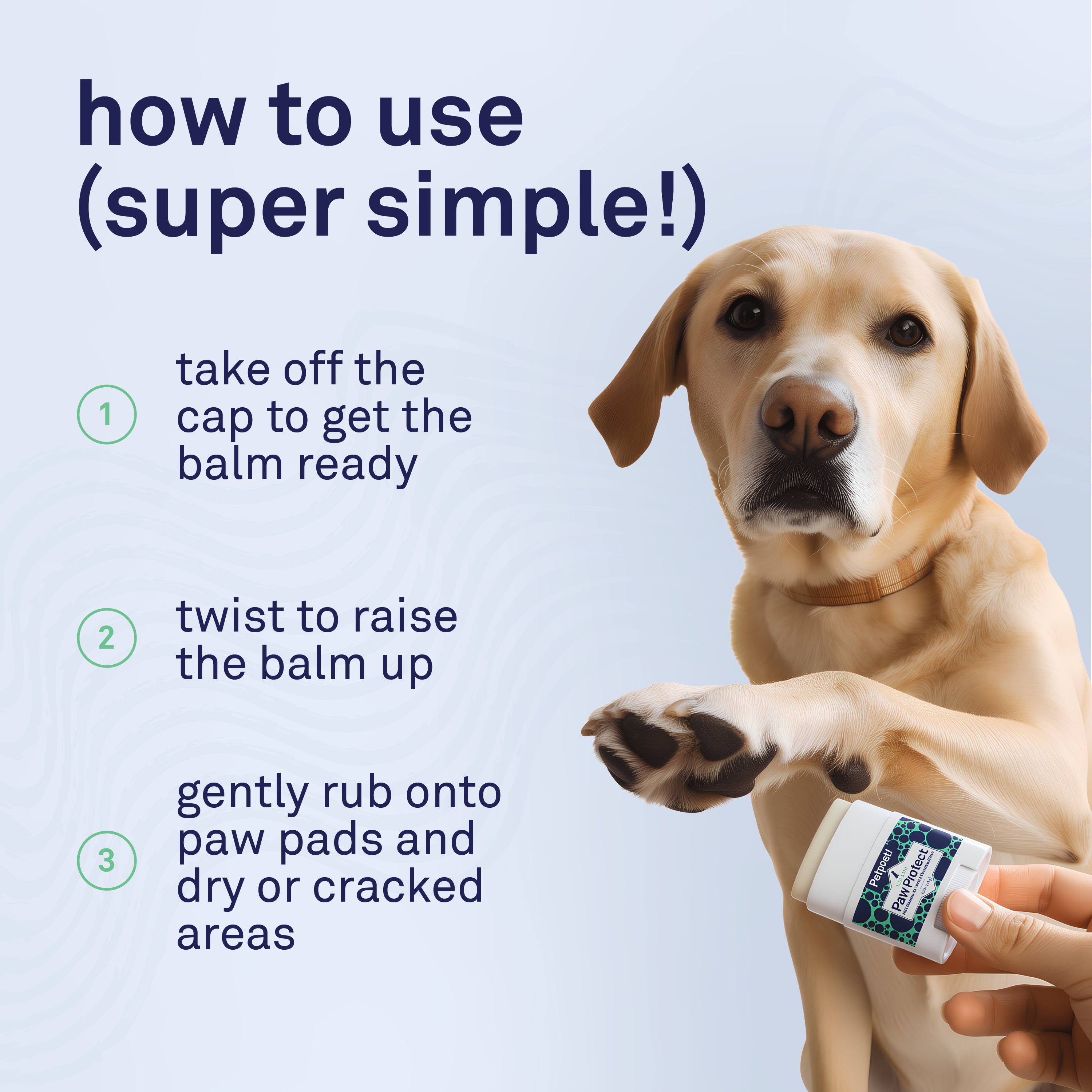 Petpost Paw Protection Wax for Dogs - Organic Sunflower Oil & Beeswax Balm - Protects Paws from Hot Pavement, Ice, Salt & Snow - Natural Alternative to Booties