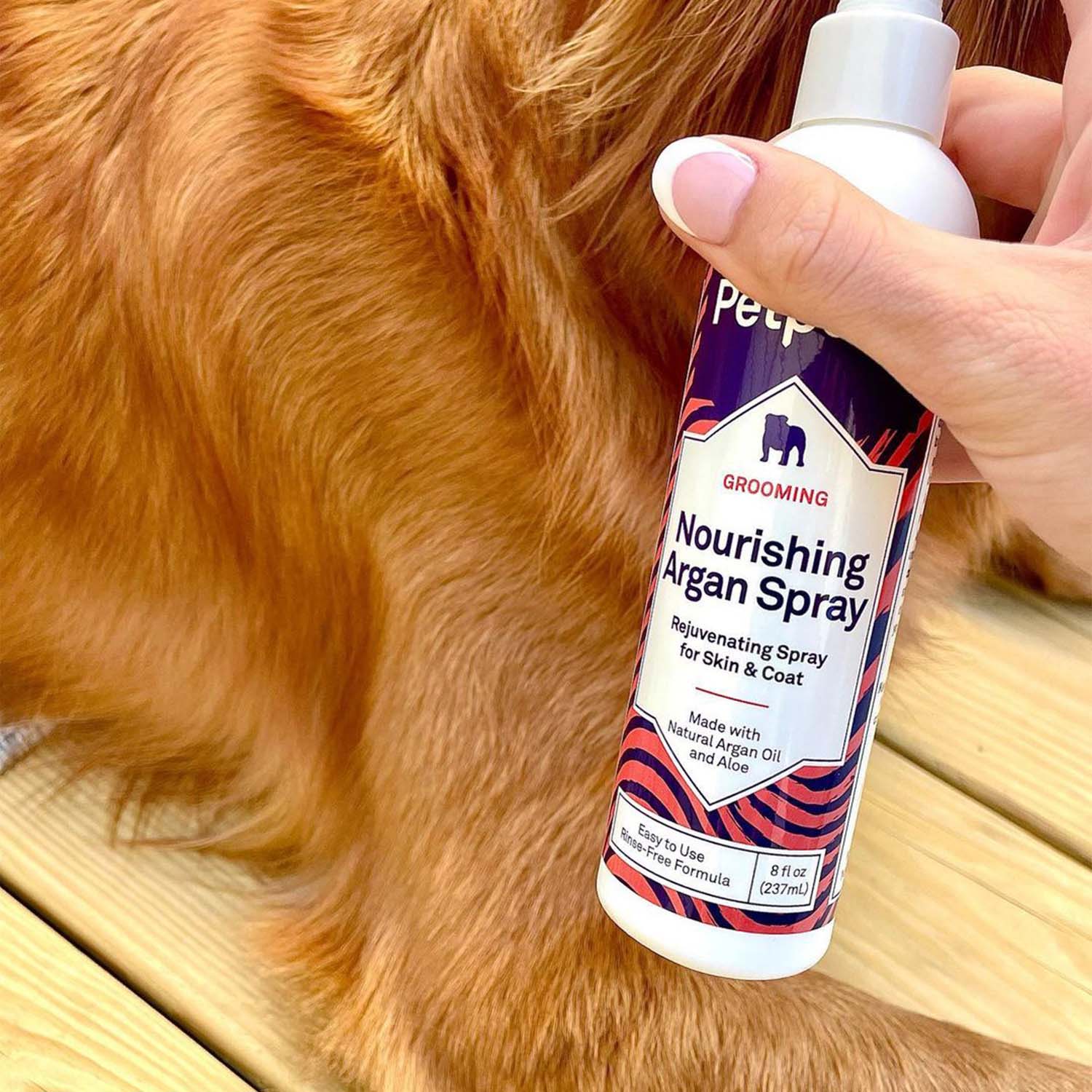 Argan Spray by Petpost for grooming dogs