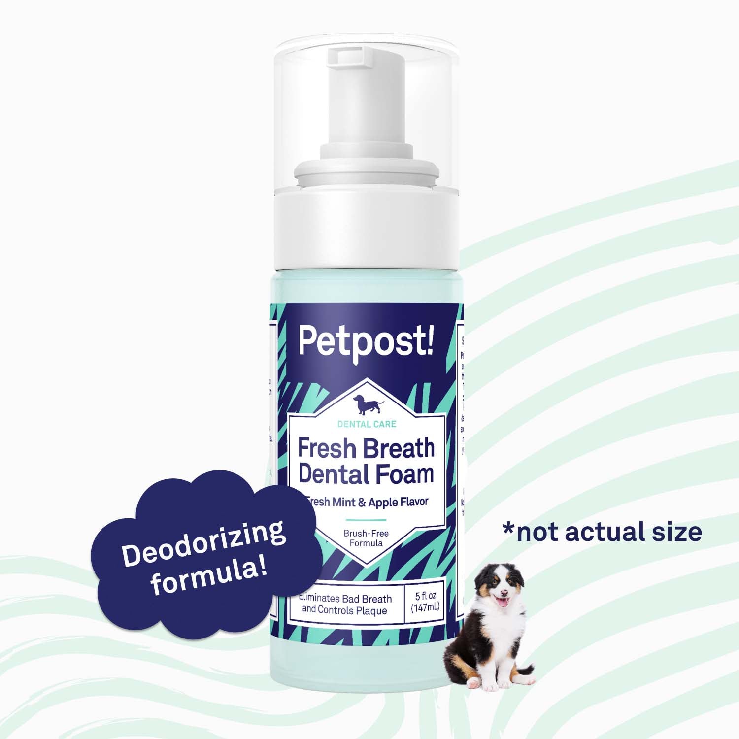 Breath Freshening Foam by Petpost for grooming dogs