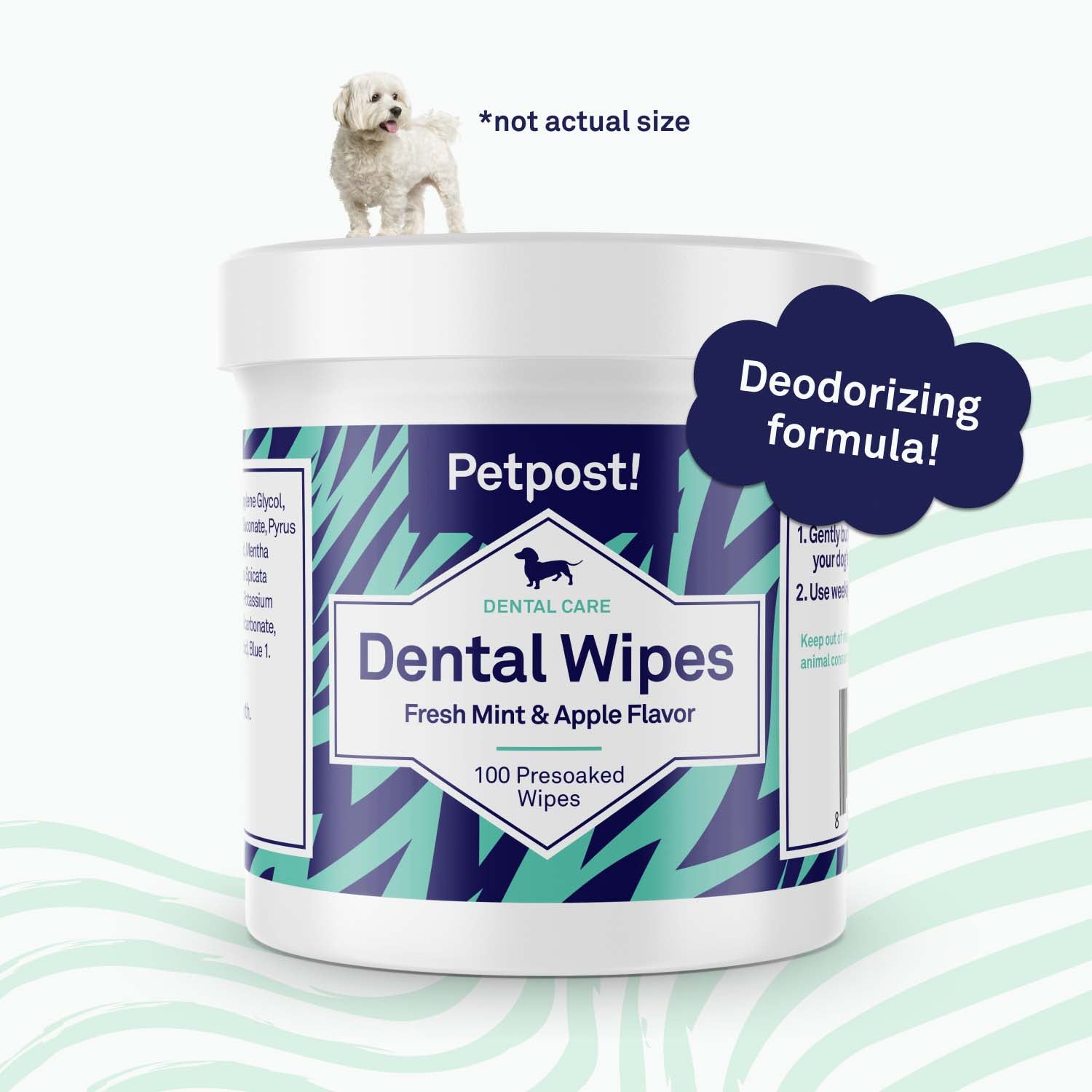 Dental Wipes by Petpost for grooming dogs