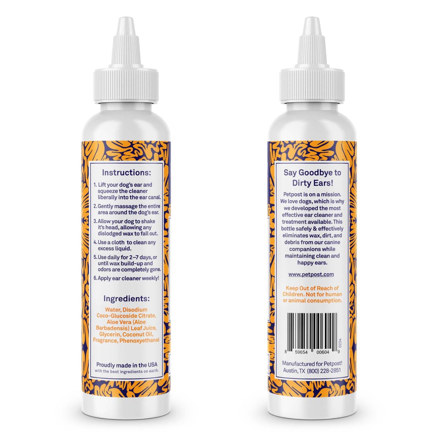 Dog Ear Cleaner by Petpost for grooming dogs