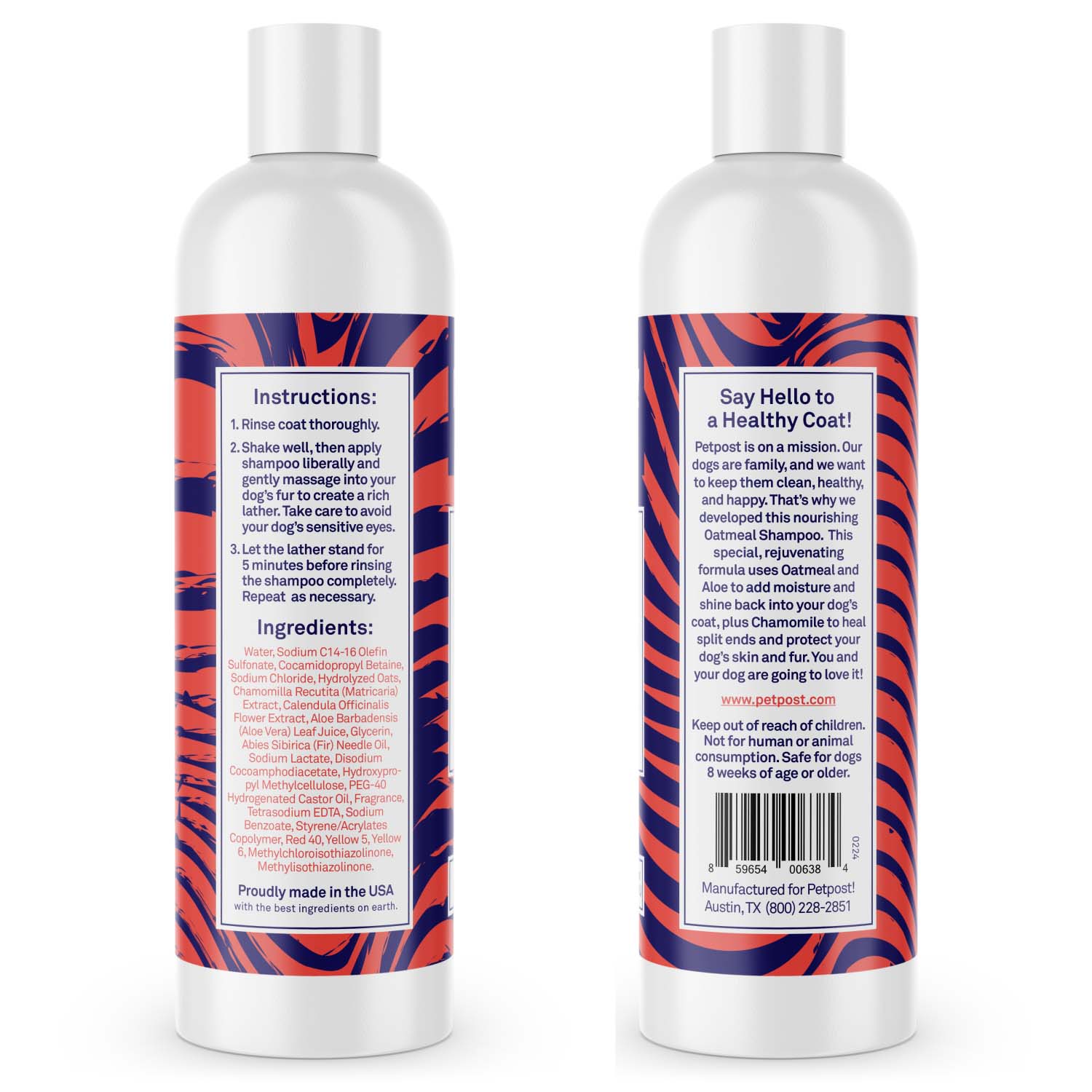 Oatmeal Shampoo by Petpost for grooming dogs