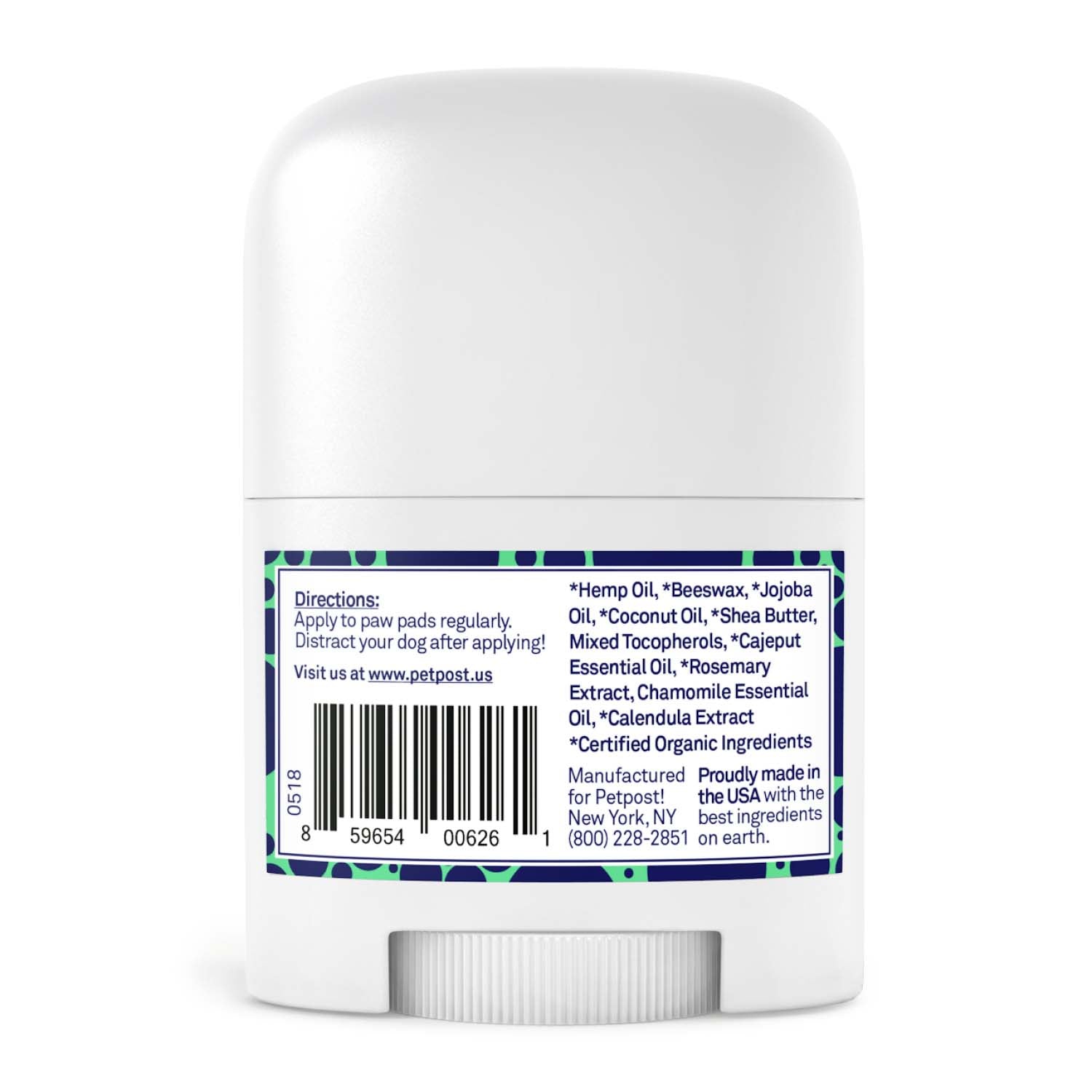 Paw Balm by Petpost for grooming dogs