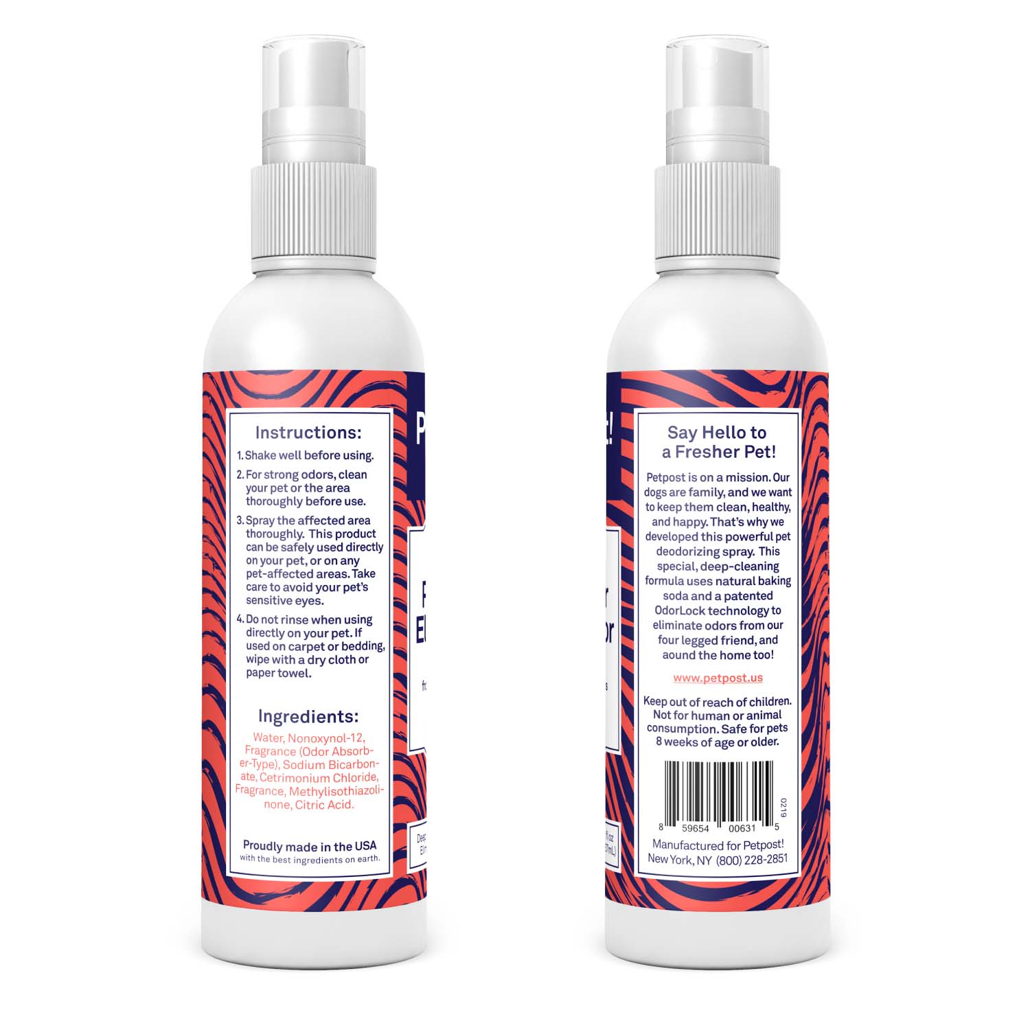 Pet Odor Eliminator by Petpost for grooming dogs