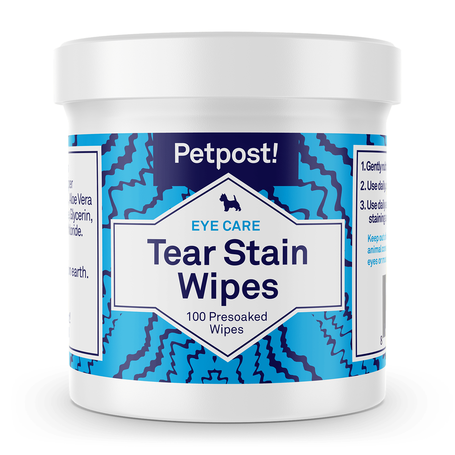 Tear Stain Wipes by Petpost for grooming dogs