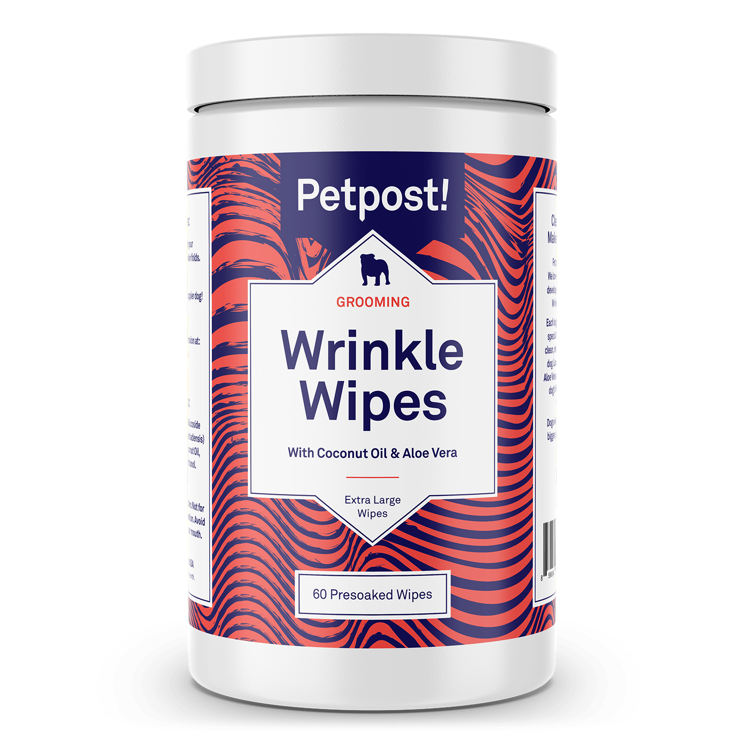 Wrinkle Wipes - Large by Petpost for grooming dogs