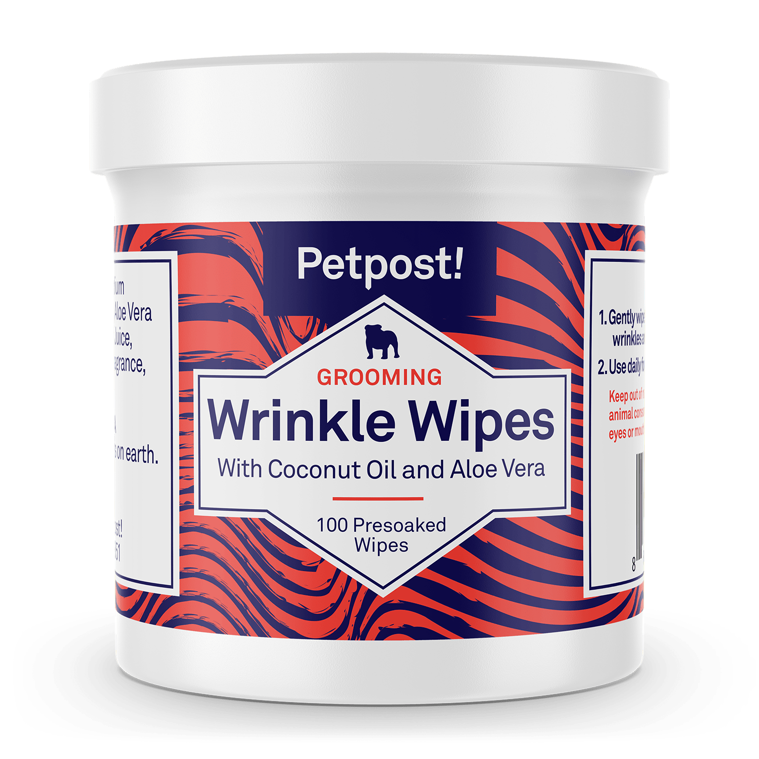 Wrinkle Wipes by Petpost for grooming dogs