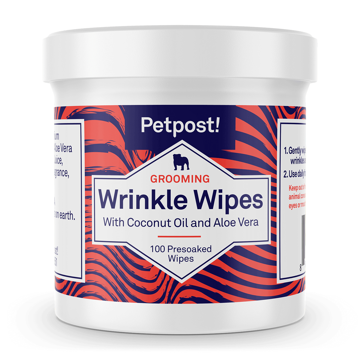 Wrinkle Wipes by Petpost for grooming dogs